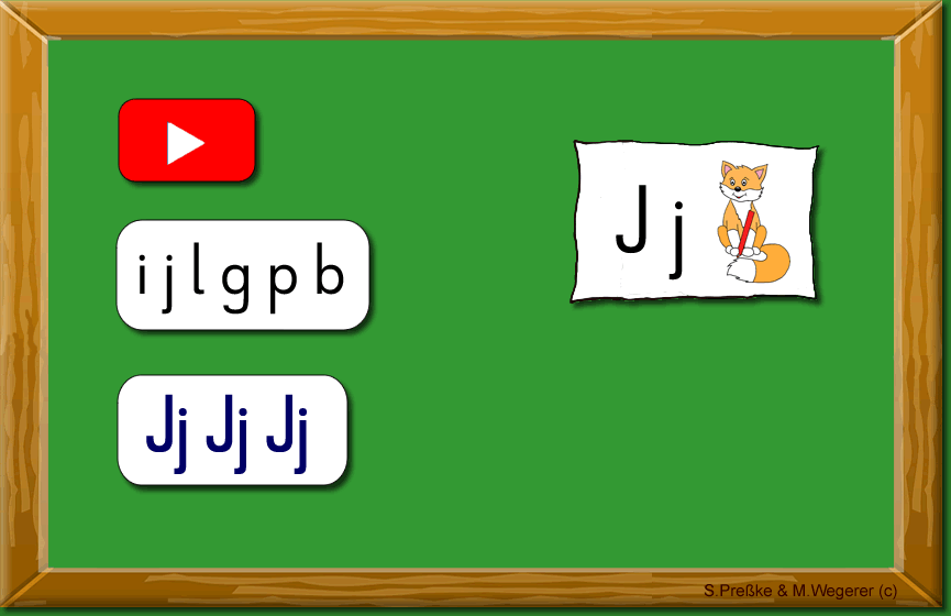 Druckschrift J j lernen Illustration 
